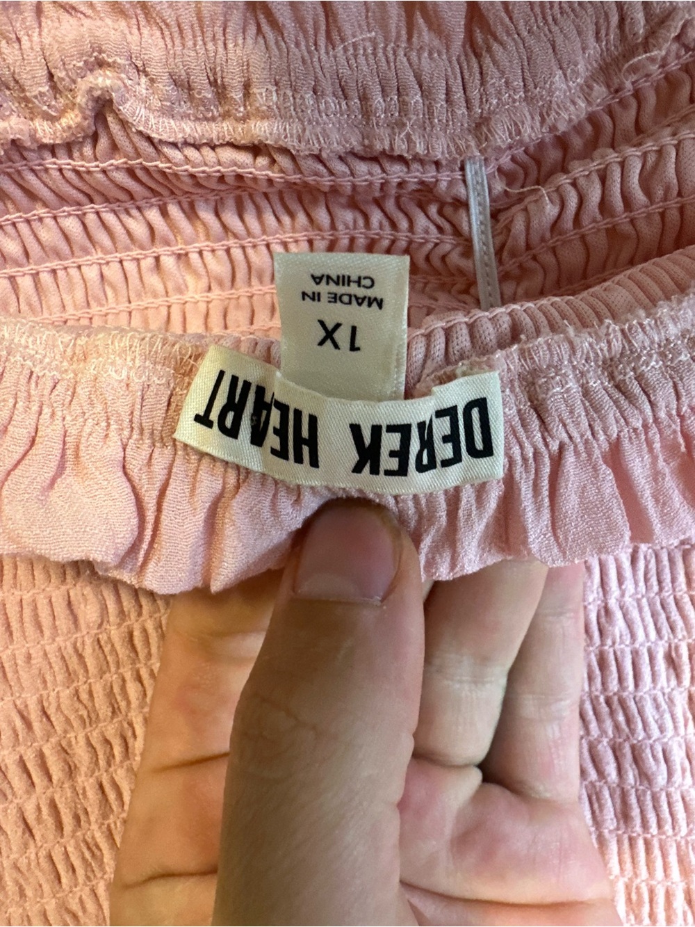 Derek Heart Dusty Pink Smocked Strapless Maxi Dress - Picture 3 of 3